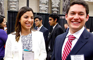 Bryant students attend a career fair