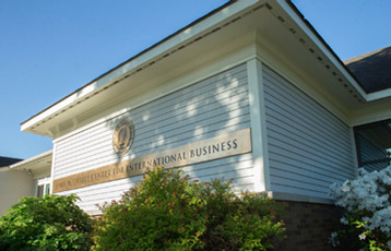 Exterior signage of Chafee Center